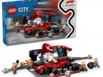 LEGO City arrêt au stand F1 et mécaniciens avec monoplace FERRARI
