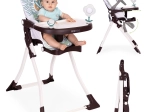 Chaise haute pliante avec jouets ECOTOYS