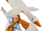 Grande oie en peluche 130cm pour enfants