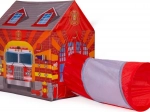 Maison de pompiers IPLAY tente pour enfants avec tunnel
