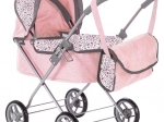 Poussette landau pour poupées Pink Flowers