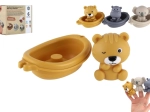 Bateaux en caoutchouc pour le bain avec petits animaux, set