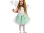 Costume de fée pour enfant avec jupe tutu, ailes et baguette