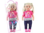 Poupée blonde 45 cm avec biberon