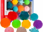 Lot de 10 balles sensorielles en caoutchouc pour enfants dès 6 mois et adultes – jouets antistress