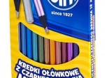 Crayons de couleur métalliques Astra 12 pcs avec taille-crayon
