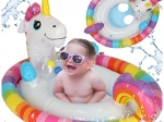 Cercles gonflables pour enfants licorne avec support