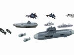 Sous-marin avec lance-torpilles – set de jeu 28 cm