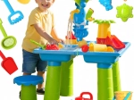 Table de jeu avec eau et sable Woopie 3 en 1 avec chaise et accessoires