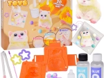 Kit créatif DIY – porte-clés anti-stress chat en slime