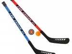Ensemble de crosses de hockey avec balle et palet