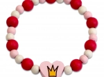 Detoa bracelet enfant princesse en perles de bois