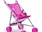 Poussette sportive rose pour enfant avec licorne