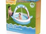 Piscine gonflable pour enfants avec douche Sharktastic
