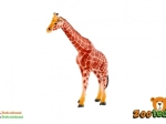 Figurine en plastique girafe réticulée 17 cm