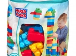 Mega Bloks grand sac de blocs – bleu (80 pièces)