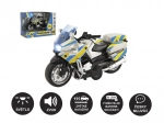 Moto de police 12 cm avec lumière et son, parlante en tchèque