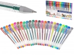 Stylos gel pailletés colorés – coffret de 25 pièces