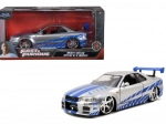 Modèle métallique de voiture 2002 Nissan Skyline GT‑R R34 1:24 Fast and Furious