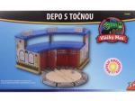 Dépôt Vláčky Max avec plaque tournante pour 4 locomotives