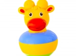 Girafe culbuto anti-renversement avec grelot (roly‑poly)