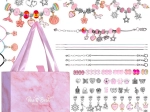 Kit créatif pour fabriquer des bracelets avec pendentifs et perles