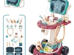 Chariot de médecin pour enfants avec tablette et panneau ECG