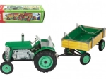 Tracteur vert Zetor avec remorque et mécanisme à ressort Kovap