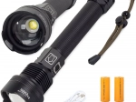 BAILONG lampe torche tactique LED CREE XHP70 avec zoom IPX5