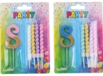 Bougie de fête numéro 8 avec 4 bougies