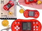 Mini porte-clés de jeu rétro avec cloche