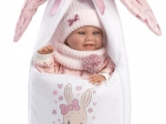 Llorens New Born fille – poupée réaliste bébé avec corps entièrement en vinyle 40 cm