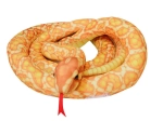 Serpent en peluche doré 110 cm