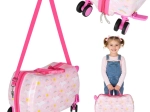 Valise cabine pour enfant avec motif licorne et siège