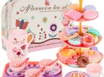 Service à thé pour enfants en valisette avec petits gâteaux