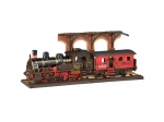 Puzzle 3D en bois Vintage Locomotive à vapeur