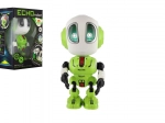 robot echo vert 12 cm avec son et lumière à piles