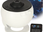 Projecteur d’étoiles et de planètes USB LED avec 12 disques, rotation à 360° et minuterie