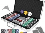 Set de poker 300 jetons dans une mallette en aluminium