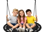 Balançoire pour enfants nid de cigogne 100 cm noire