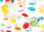 Puzzle éducatif Poule avec trieur de formes d’œufs