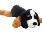 Chien en peluche allongé 100 cm