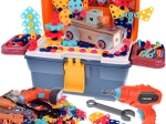 Atelier valise pour enfants avec tournevis électrique et jeu de construction – 298 pièces