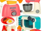 Set de cuisine pour enfants avec micro-ondes, grille-pain et mixeur
