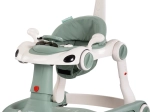 Trotteur interactif 5‑en‑1 pour enfants avec poignée et auvent – basilic