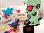 Jeu interactif de tir sur dinosaure avec pistolets et balles