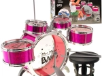 Batterie pour enfants 5 pièces avec tabouret