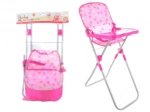 Chaise haute en plastique pour poupées