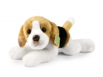 chien en peluche beagle couché 30 cm éco-responsable