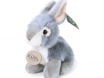 Lapin gris en peluche assis 16 cm écoresponsable RAPPA